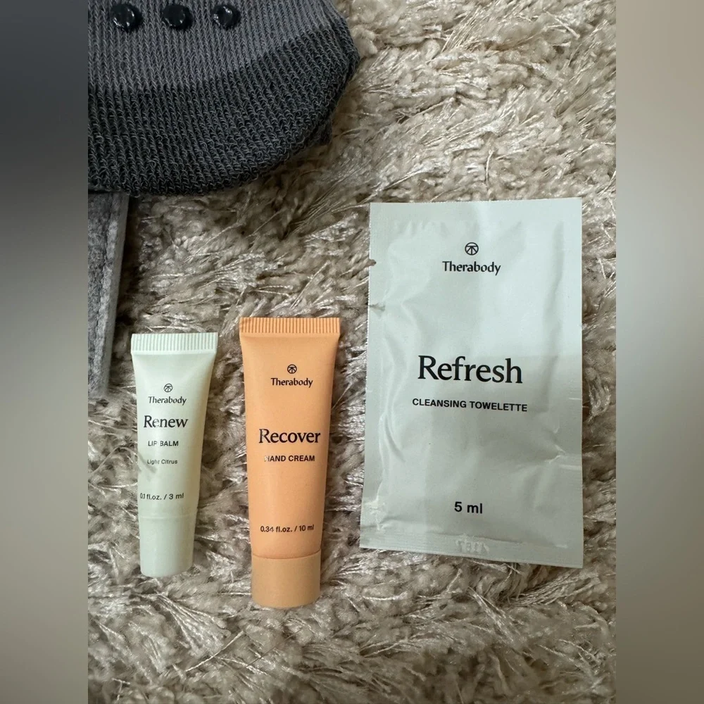 New Therabody X United Flight amenities kit pouch